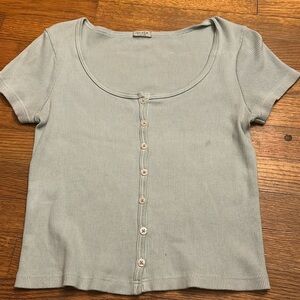 Light blue crop top size medium from John Galt